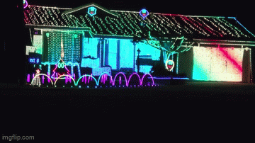 SLZ Lights synchronized Christmas light display